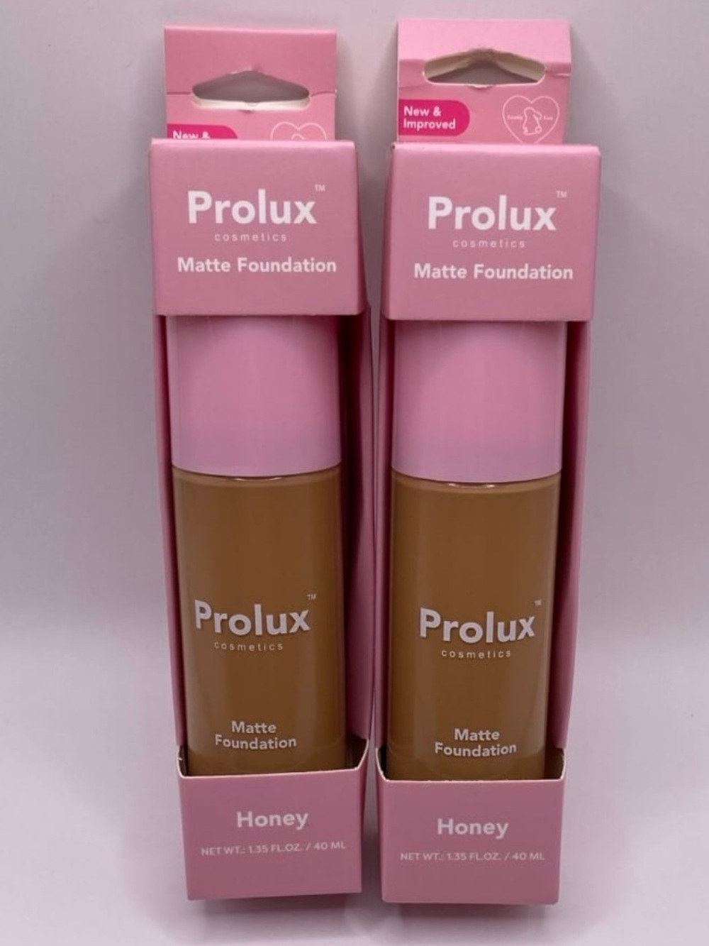Prolux Matte Foundation HONEY Set of 2